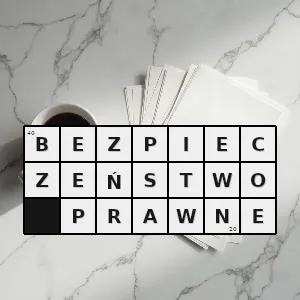 Hasło krzyżówkowe zabezpieczenie interesów organizacji lub jednostki poprzez nadzorowanie i dostosowywanie jej działania do obowiązujących przepisów prawnych - bezpieczeństwo prawne – rozwiązanie, synonimy, podpowiedzi i definicje krzyżówkowe